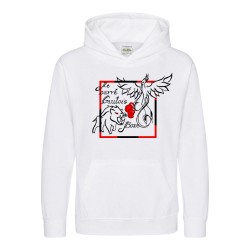 Sweat capuche enfant grand logo