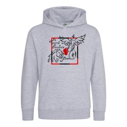Sweat capuche enfant grand logo
