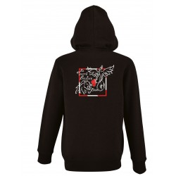 Veste capuche zippée enfant