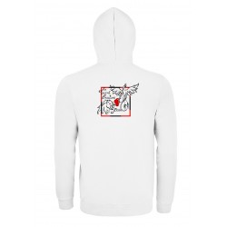 Veste zippée capuche adulte