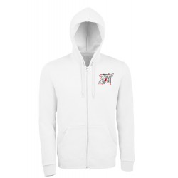 Veste zippée capuche adulte