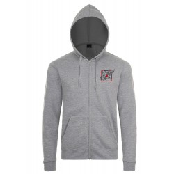 Veste zippée capuche adulte