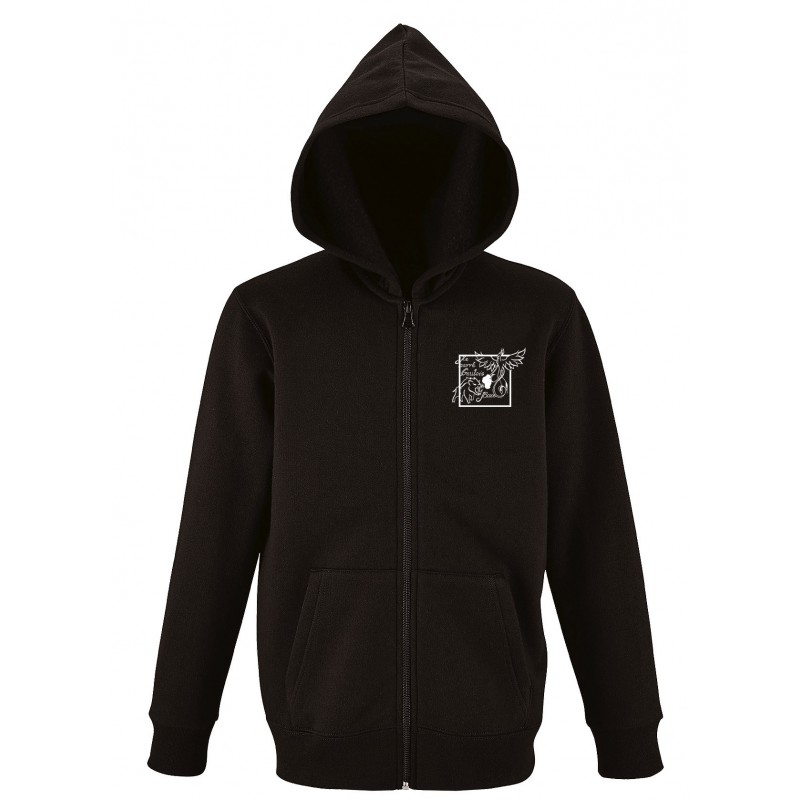 Veste capuche zippée enfant